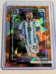 Lionel Messi [Optic Orange Ice] #10 Soccer Cards 2022 Panini Donruss Prices