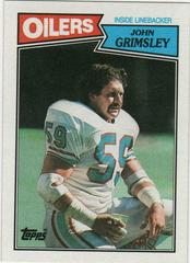 John Grimsley Football Cards 1987 Topps Prices