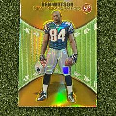 Ben Watson [Gold Refractor] #58 Football Cards 2004 Topps Pristine Prices