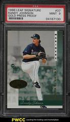 Randy Johnson [Gold Press Proof] #37 Baseball Cards 1996 Leaf Signature Prices