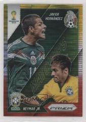 Javier Hernandez, Neymar Jr. [Yellow & Red Pulsar] Soccer Cards 2014 Panini Prizm World Cup Matchups Prices