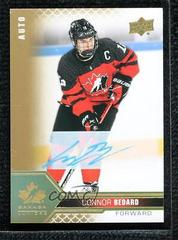 Connor Bedard [Signature] #23 Hockey Cards 2022 Upper Deck Team Canada Juniors Prices