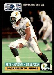 Pete Najarian #136 Football Cards 1991 Pro Set Wlaf Prices