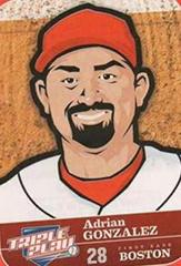 Adrian Gonzalez #19 Baseball Cards 2012 Panini Triple Play Stickers Prices