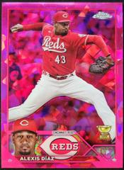 Alexis Diaz [Padparadscha] #369 Baseball Cards 2023 Topps Chrome Sapphire Prices