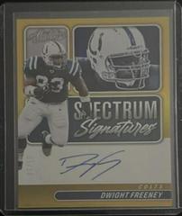 Dwight Freeney [Gold] #SPEC-DF Football Cards 2022 Panini Absolute Spectrum Signatures Prices