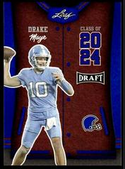 Drake Maye [Blue] #79 Football Cards 2023 Leaf Draft Prices