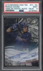 Ronald Acuna [Autograph] #TY-RA Baseball Cards 2018 Bowman High Tek Tides of Youth Prices