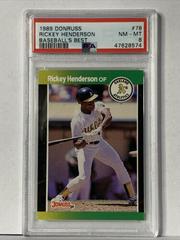 Rickey Henderson #78 Baseball Cards 1989 Donruss Baseball's Best Prices