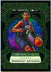 Bennedict Mathurin [Green] #2 Basketball Cards 2022 Panini Obsidian Supernova Prices