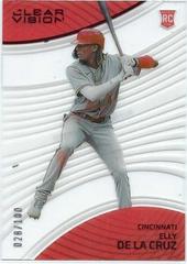 Elly De La Cruz [Red] Baseball Cards 2023 Panini Chronicles Clear Vision Prices
