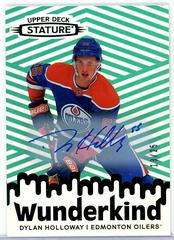 Dylan Holloway [Autograph Green] #W-13 Hockey Cards 2022 Upper Deck Stature Wunderkind Prices