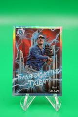 Matt Shaw [Refractor] #TT-7 Baseball Cards 2023 Bowman Draft Transformative Talent Prices