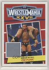 CM Punk Wrestling Cards 2012 Topps Heritage WWE WrestleMania XXVII Mat Relics Prices
