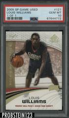 Louis Williams Autograph Parallel 10 Basketball Cards 2005 SP Game Used Prices