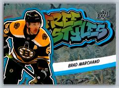 Brad Marchand [Blue] #FS-36 Hockey Cards 2022 Upper Deck Freestyles Prices