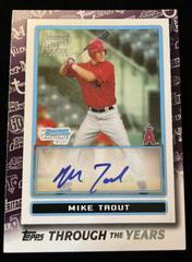 Mike Trout  [Autograph] Black Baseball Cards 2021 Topps Through the Years Prices