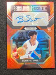 Ben Sheppard [Red] #SS-BEN Basketball Cards 2023 Panini Prizm Draft Picks Sensational Signatures Prices