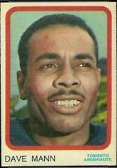 Dave Mann Football Cards 1963 Topps CFL Prices