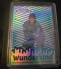 Thomas Bordeleau [Autograph Green] Hockey Cards 2022 Upper Deck Stature Wunderkind Prices