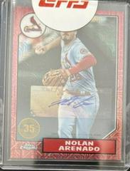 Nolan Arenado [Red Autograph] #T87C-75 Baseball Cards 2022 Topps Silver Pack 1987 Chrome Prices