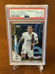 Angel Di Maria [Gold Refractor] Soccer Cards 2019 Topps Chrome UEFA Champions League Prices