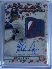 Nolan Ryan [Red] #DPAR-NR Baseball Cards 2023 Topps Pristine Popular Demand Autograph Relic Prices