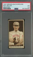 Roy Miller [Boston] Baseball Cards 1912 T207 Brown Background Prices