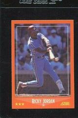 Ricky Jordan [Glossy] #68T Baseball Cards 1988 Score Traded Prices