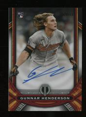 Gunnar Henderson [Red] #LIA-GH Baseball Cards 2023 Topps Tribute League Inauguration Autographs Prices