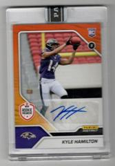 Kyle Hamilton [Orange Autograph] #FL8 Football Cards 2022 Panini Instant RPS First Look Prices