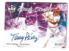 Tony Perez [Holo Silver] Baseball Cards 2022 Panini Diamond Kings Brush Strokes Autograph Prices