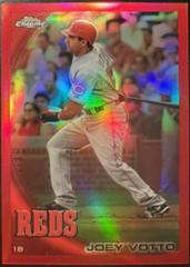 Joey Votto [Red Refractor] #17 Baseball Cards 2010 Topps Chrome Prices