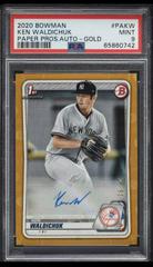 Ken Waldichuk [Gold] #PA-KW Baseball Cards 2020 Bowman Paper Prospect Autographs Prices