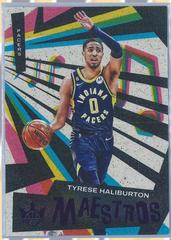 Tyrese Haliburton [Violet] #23 Basketball Cards 2022 Panini Court Kings Maestros Prices
