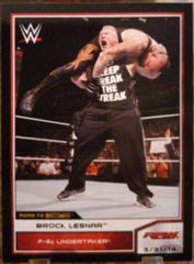 Brock Lesnar Wrestling Cards 2014 Topps WWE Road to Wrestlemania Prices