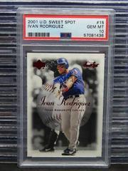 Ivan Rodriguez #15 Baseball Cards 2001 Upper Deck Sweet Spot Prices