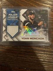 Yoan Moncada #MLMA-YMO Baseball Cards 2022 Topps Major League Material Autographs Prices