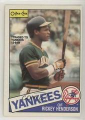 Rickey Henderson #115 Baseball Cards 1985 O Pee Chee Prices