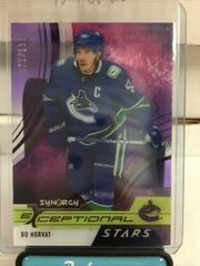 Bo Horvat [Purple] #ES-BH Hockey Cards 2021 Upper Deck Synergy Exceptional Stars Prices