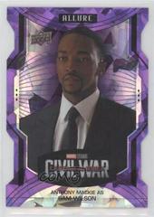 Anthony Mackie as Falcon [Purple Die Cut] Marvel 2022 Allure Prices