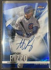 Anthony Rizzo [Blue Wave Refractor] Baseball Cards 2017 Topps Finest Autographs Prices