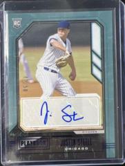 Justin Steele [Blue] #PA-JS Baseball Cards 2021 Panini Chronicles Playbook Autographs Prices