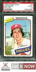 Bob Boone #2 Baseball Cards 1980 Topps Burger King Phillies Prices