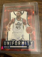 Donovan Mitchell [Red Ice] Basketball Cards 2021 Panini Contenders Optic Uniformity Prices