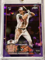 Gunnar Henderson [Purple] #206 Baseball Cards 2023 Topps Chrome Sapphire Prices