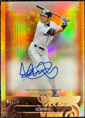 Ichiro [Orange] Baseball Cards 2024 Topps Tribute Pillars of the Game Autograph Prices