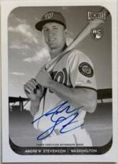 Andrew Stevenson [Autograph Black & White] #AS-AS Baseball Cards 2018 Topps Archives Snapshots Prices