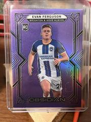 Evan Ferguson [Purple Flood] #32 Soccer Cards 2022 Panini Obsidian Prices