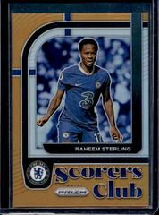 Raheem Sterling [Orange] #8 Soccer Cards 2022 Panini Prizm Premier League Scorers Club Prices
